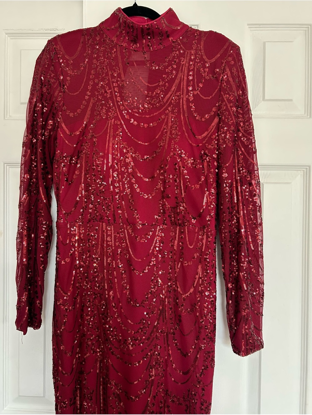 Missord See-Through Ripple Cocktail Dress